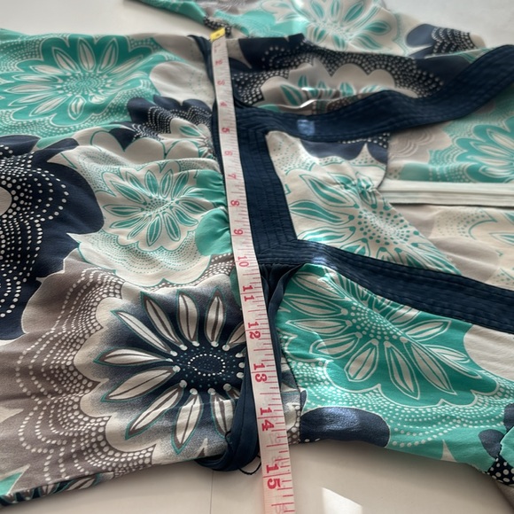 Guess Jeans silk kimono style shirt comfortable stretch navy blue Kimono tunic - Picture 3 of 10